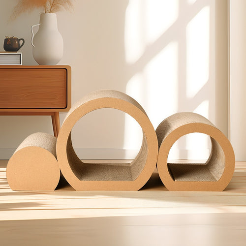Interactive Cardboard Cat Scratching Tunnel