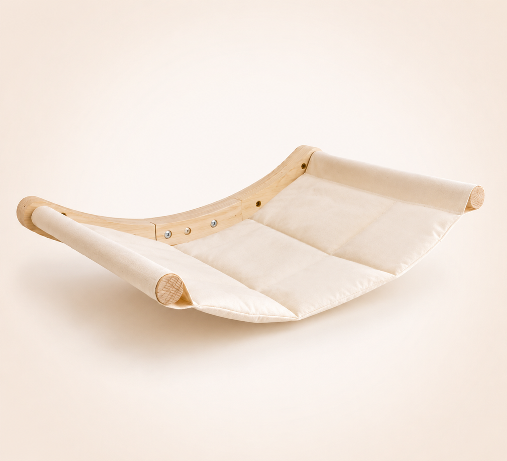 Solid Wood Wall-Mounted Cat Hammock