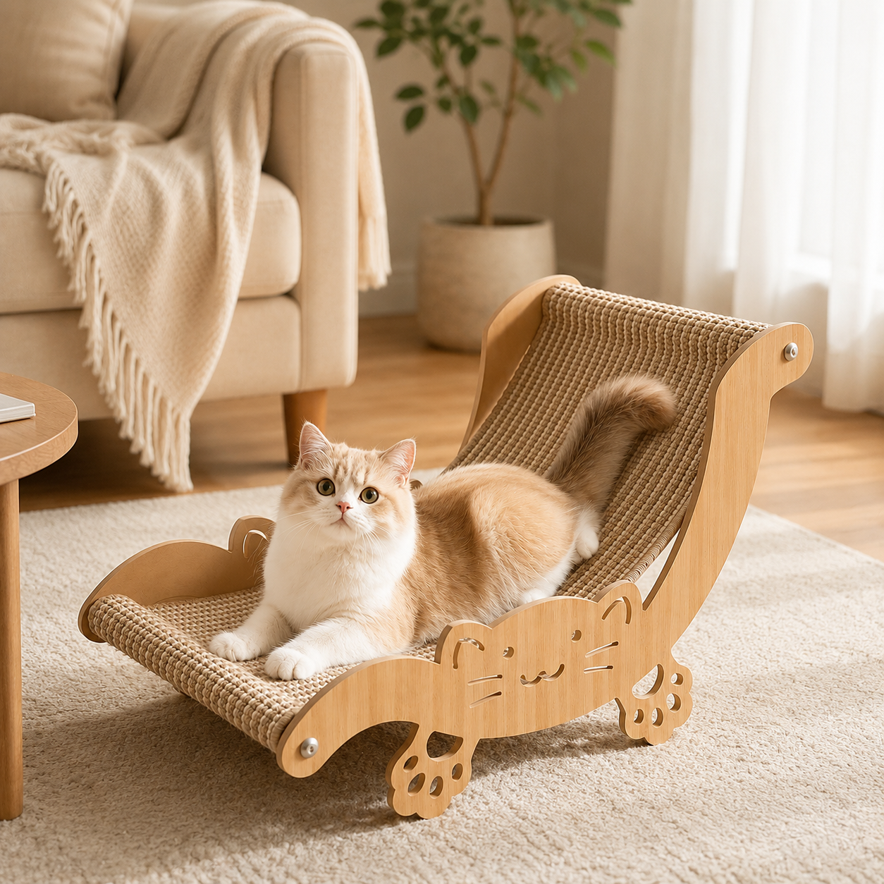 Sisal Cat Recliner Scratching Lounge