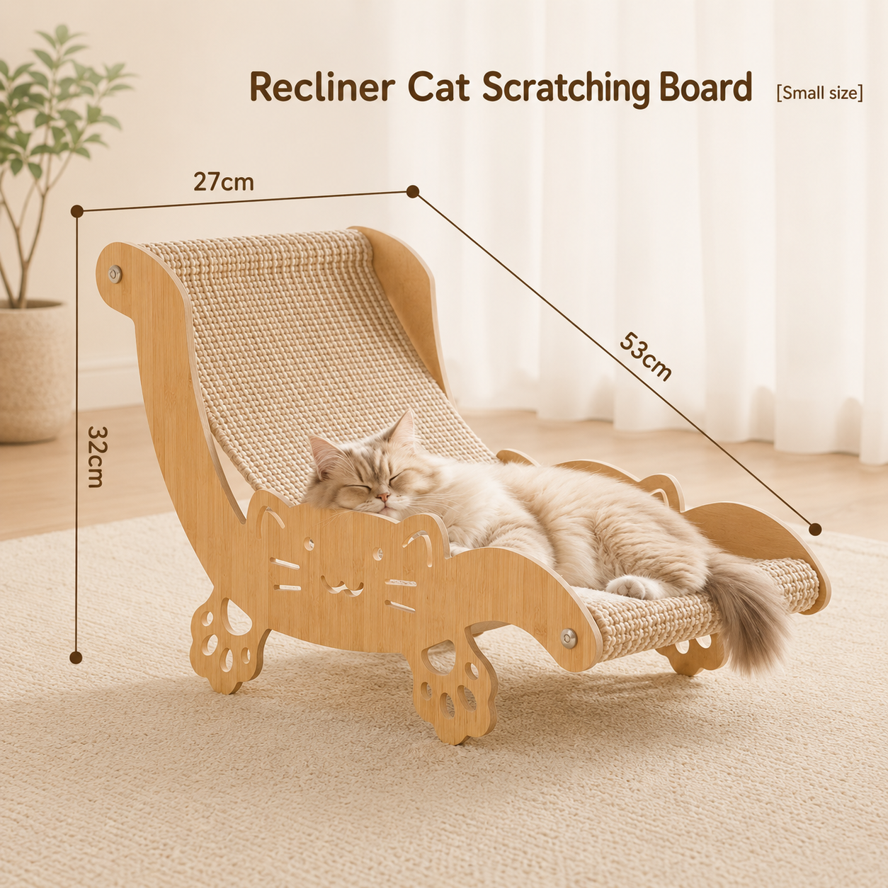Sisal Cat Recliner Scratching Lounge