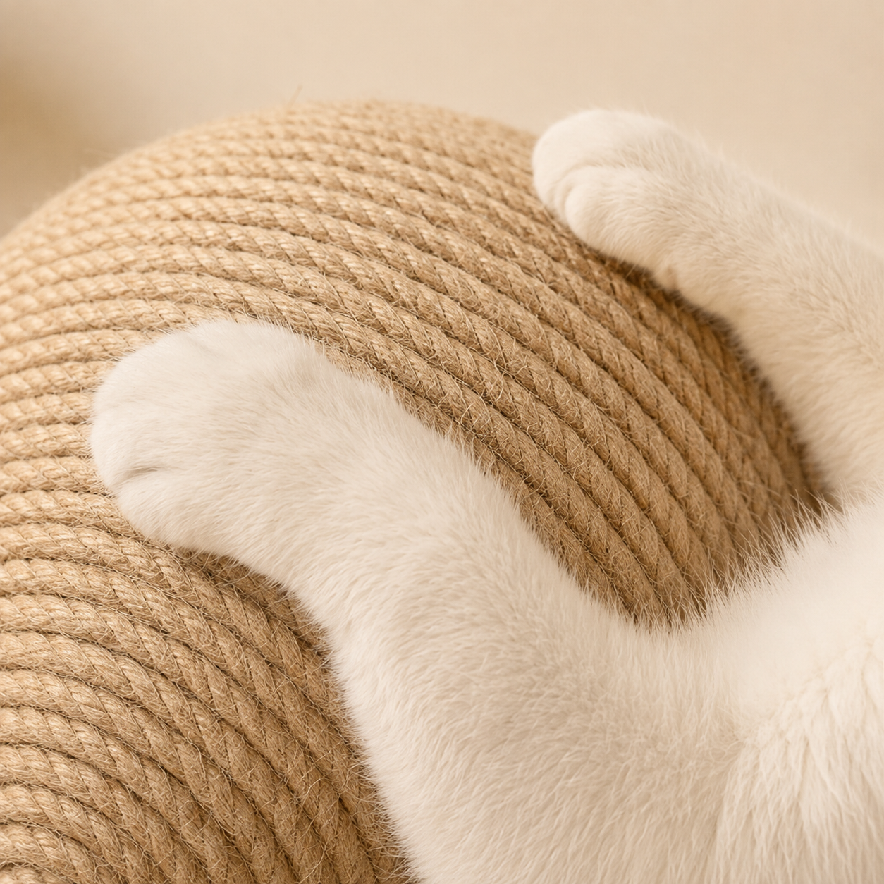 Wooden Sisal Cat Scratching Ball