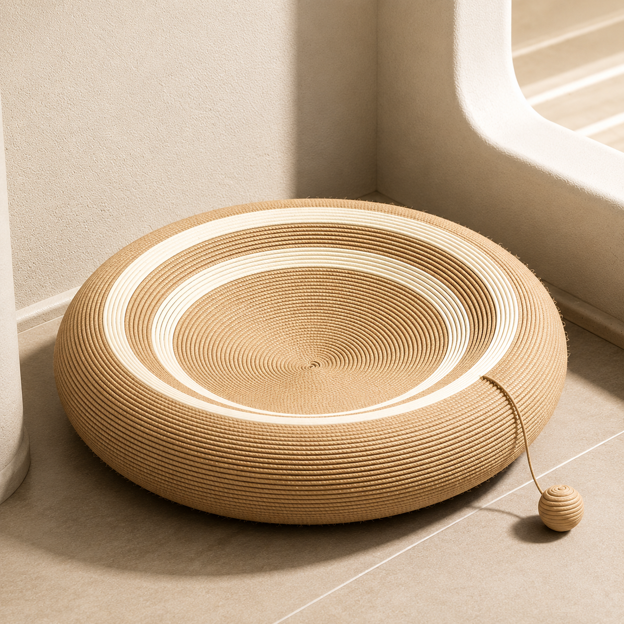 Round Sisal Cat Scratching Lounge