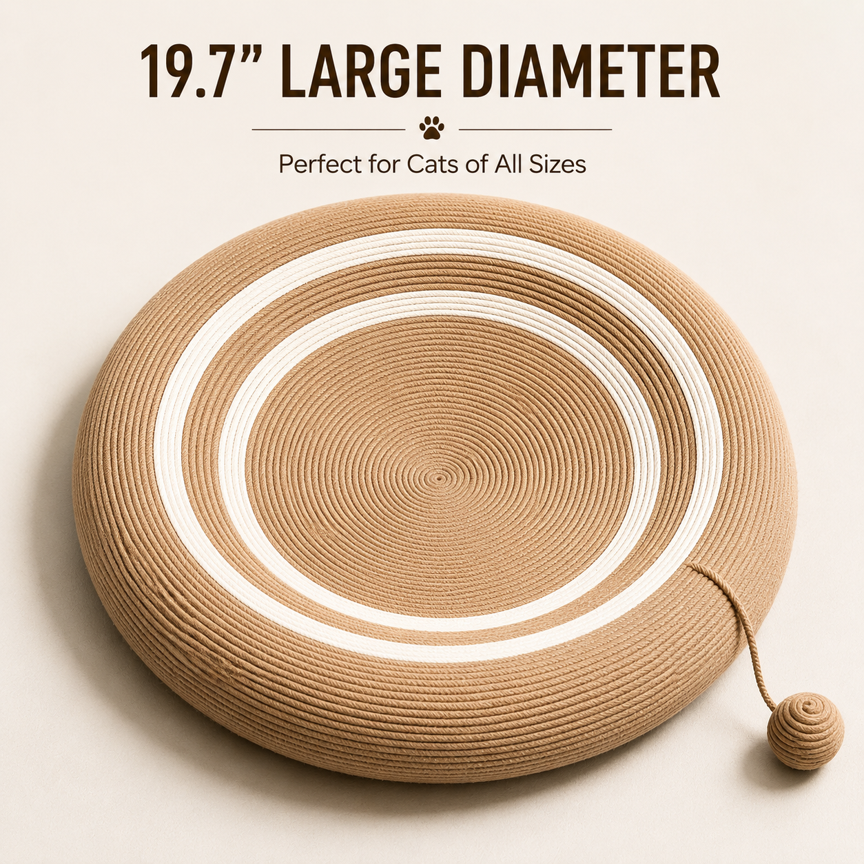 Round Sisal Cat Scratching Lounge