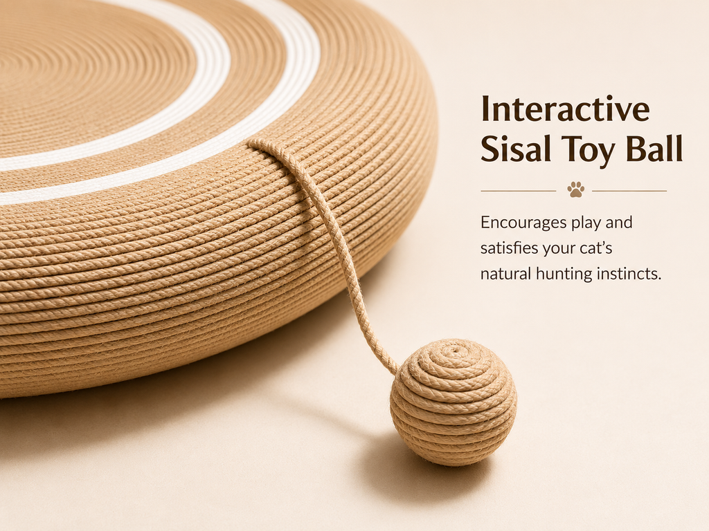 Round Sisal Cat Scratching Lounge