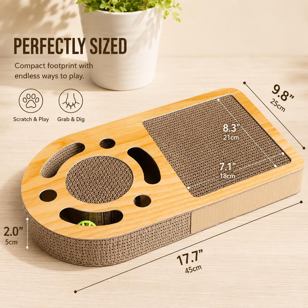 Interactive Cat Scratching Board