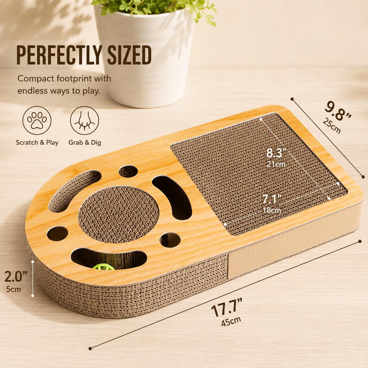 Interactive Cat Scratching Board
