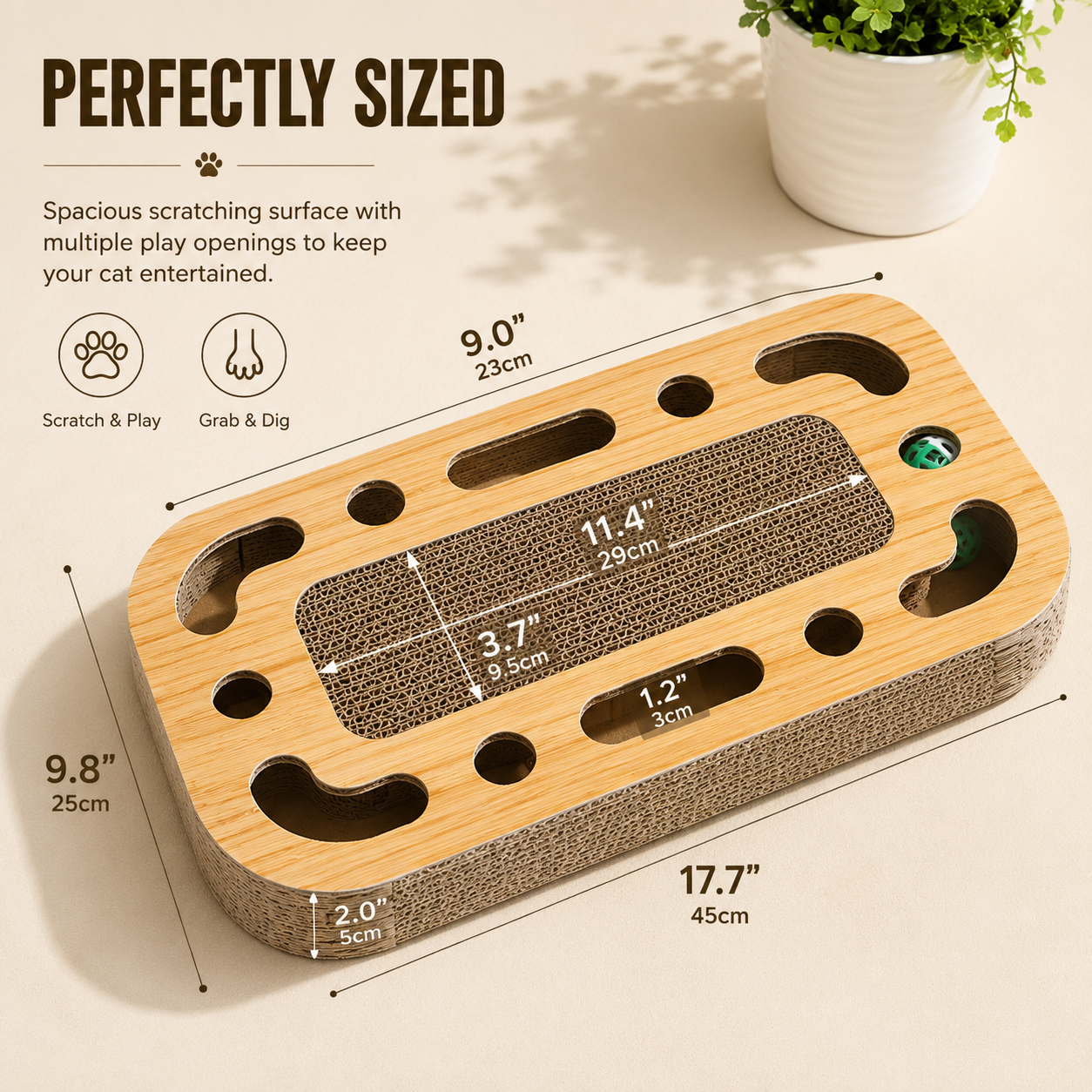 Interactive Cat Scratching Board