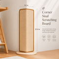Solid Wood Corner Cat Scratching Post w/ Ball Toy